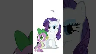 Спайк и Рарити. ТГК: записки эндорфина #animation #mylittlepony #анимация #рарити