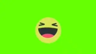 Laughing sound effect plus green screen emoji - Chroma Key