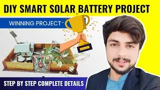 How to make Smart Solar Battery Charging System at Home | Science Exhibition Unique Project Idea