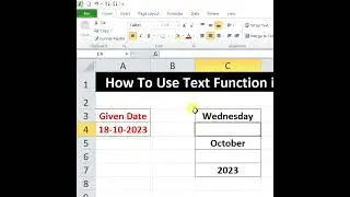 Text Functions in MS Excel: Tips and Tricks #youtubeshorts #shortsfeed #ytshort