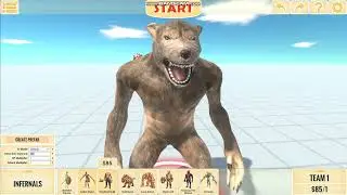 Saber Ghoul VS Werewolf in Animal Revolt Battle Simulator!!! - GamesTI