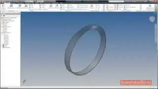 Урок Inventor. Поверхностное моделирование: Лента Мебиуса