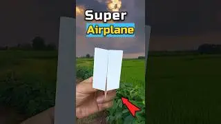 Super paper plane | how to make a paper airplane😀