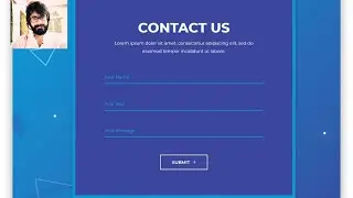 88. Contact US Form UI Design With Basic Validation Using HTML & CSS.