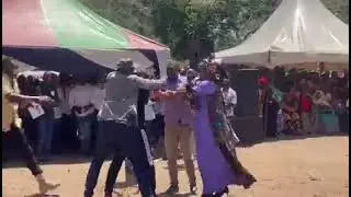 Kilifi Woman Rep Getrude Mbeyu in a confrontation with MCA Hassan in Matsangani, Kilifi North.