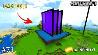 #71 | I made The FASTEST Gold Farm in Minecraft Pocket Edition 1.19 Survival Series