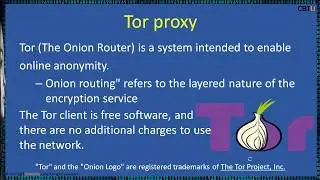 3.11 Tor project Tor proxy - (The Onion Routing)