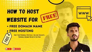 How To Host Website For Free || NO Card Details || Totally Free || Free Domain Name + Free Hosting