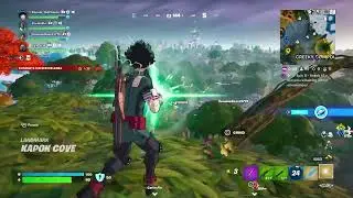 fortnite  new todoroki ice wall and deku smash