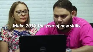 Make 2018 the year of new skills. Boas Festas.