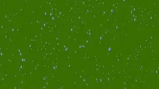 [green screen] Rain weather chrome key video most popular green screen