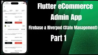 flutter ecommerce admin app part 1-Riverpod and firebase