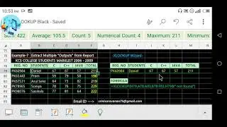 XLOOKUP MULTIPLE OUTPUTS