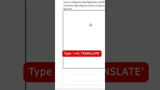 Translate Text in Excel to Multiple Languages