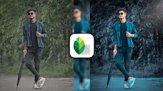 Snapseed Moody blue and black photo editing😵| Lightroom background colour change | snapseed Editing