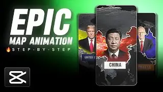 Create Viral Map Animation on PHONE Using Free Capcut (BEGINNER  FRIENDLY) 