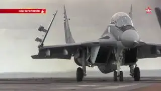 Admiral Kuznetsov in Mediterranean.Take-offs & landings of Su-33 &MIG-29K