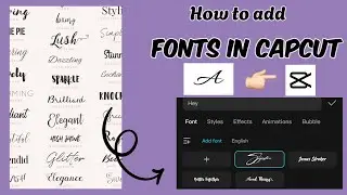 How to Import Fonts in Capcut🕊🤍|| How to download aesthetic fonts and use them in capcut