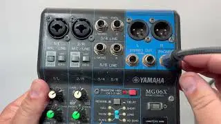 YAMAHA MG06X 6 Input Compact Stereo Mixer with Effects  Best for musicians
