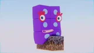 Softbody NumberBlocks Six in Minecraft