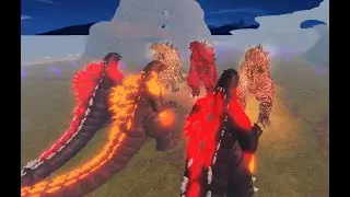 BURNING GODZILLA'S VS THERMO GODZILLA'S! (6k Subs Special l Roblox Kaiju Universe)
