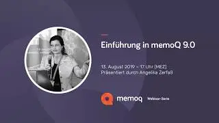 Einführung in memoQ 9.0