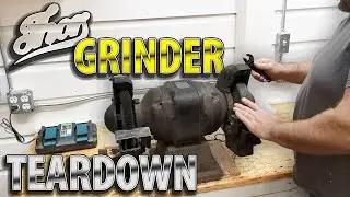 Vintage 1HP 10" Benchtop Grinder Restoration, Teardown PT.1 RARE Model 5468 7595 Thor Power Tool Co