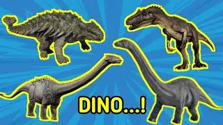 Brachiosaurus, Brontosaurus, Apatosaurus, Ankylosaurus, Allosaurus, Baryonyx, Albertosaurus, DINO..!