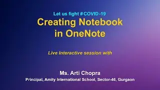Webinar on PMeVIDYA  : Creating Notebook in OneNote