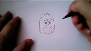 Как нарисовать Кая (лего ниндзяго)