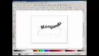 inkscape texto em forma de arco