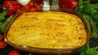 Картофельная запеканка с фаршем в духовке