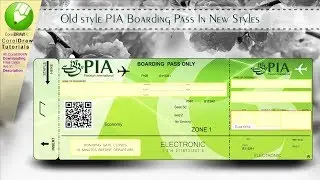CorelDraw Tutorials | How to Design PIA Ticket New Design?