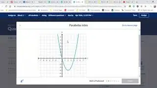 Parabolas intro examples