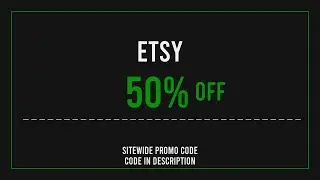 Etsy Discount Code 2025 August