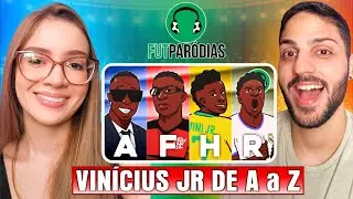 ♫ VINÍCIUS JR DE A a Z | FutParódia Animada | REACT