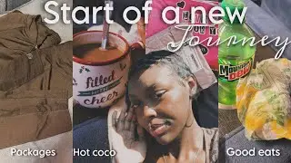 START OF A NEW JOURNEY🎧.  First FALL vlog🍂(2025) opening packages• Try on haul• talk wit me!