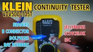 Beanies and Jellybeans (butt-connectors) Continuity Test - Klein VDV500-705T