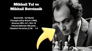 Mikhail Tal vs Mikhail Botvinnik   Botvinnik   Tal World Championship Match 1960 #chess #xadrez