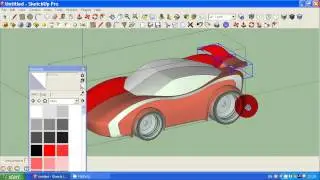 how to make simple car in Google Sketchup tutorial 2