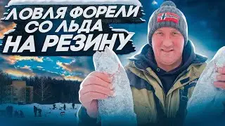 Ловля форели со льда на резину 2023 Безлимит Парус Север.