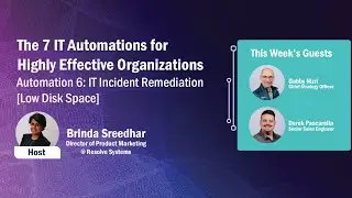The 7 IT Automations for Highly Effective Organization: IT incident Remediation | Low Disk Space