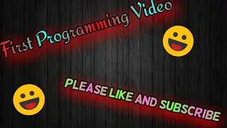 First Programming Video | How to print 'T' using user's input in Python?