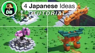 Minecraft: How to build 4 Japanese Build Ideas (Tutorial)