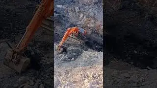 dangerous work excavator
