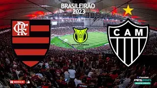 FLAMENGO x ATLÉTICO MG | Campeonato Brasileiro 2023 (RODADA 36) | PES 2021 BMPES v10