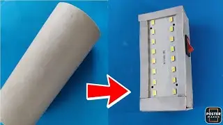 How to make Rechargeable Light  using PVC Pipe | Home made light | 
