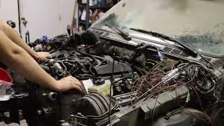M62 V8 E30 First Start Attempt
