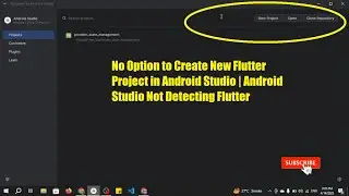 No Option to Create New Flutter Project in Android Studio Hindi|Android Studio Not Detecting Flutter