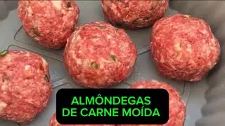 ALMÔNDEGAS DE CARNE MOÍDA. 🥩